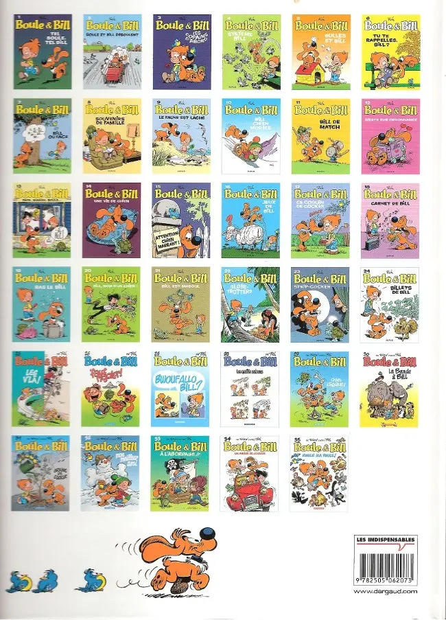 Verso de l'album Boule & Bill Tome 25 Les v'là !