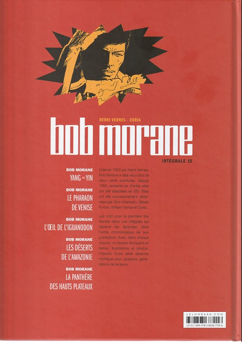 Verso de l'album Bob Morane Intégrale 15