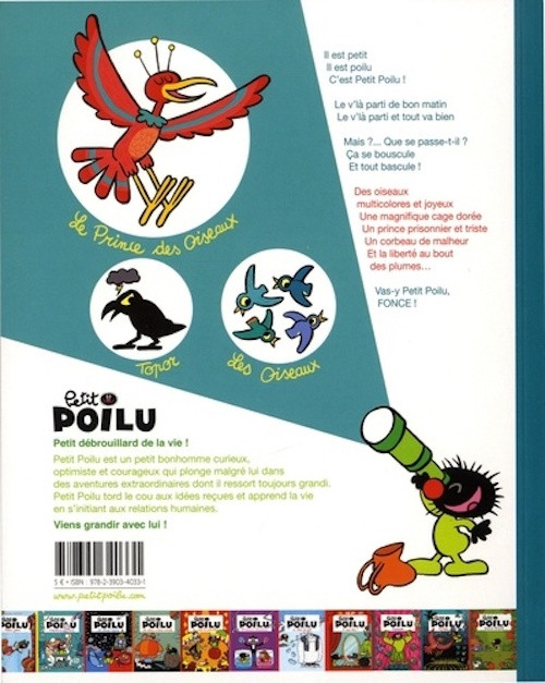 Verso de l'album Petit Poilu Tome 19 Le prince des oiseaux