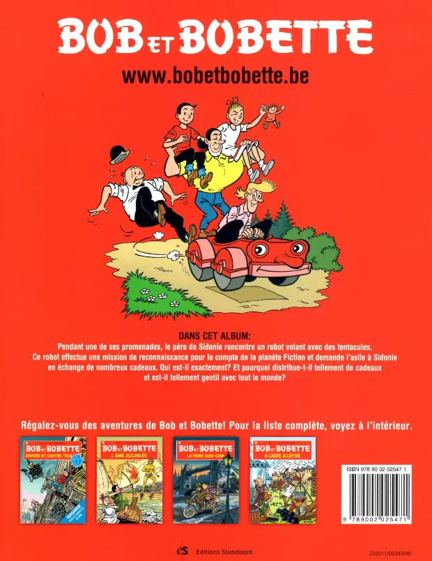 Verso de l'album Bob et Bobette Tome 93 Le père moustache