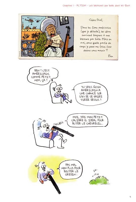 Verso de l'album Tu mourras moins bête [mais tu mourras quand même !] Tome 1 La science, c'est pas du cinéma !