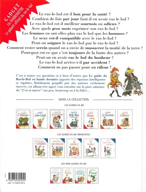 Verso de l'album Le Guide Tome 24 Le guide du ras-le-bol