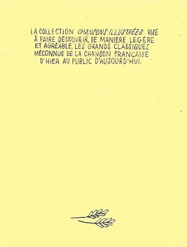 Verso de l'album Tes petits pains