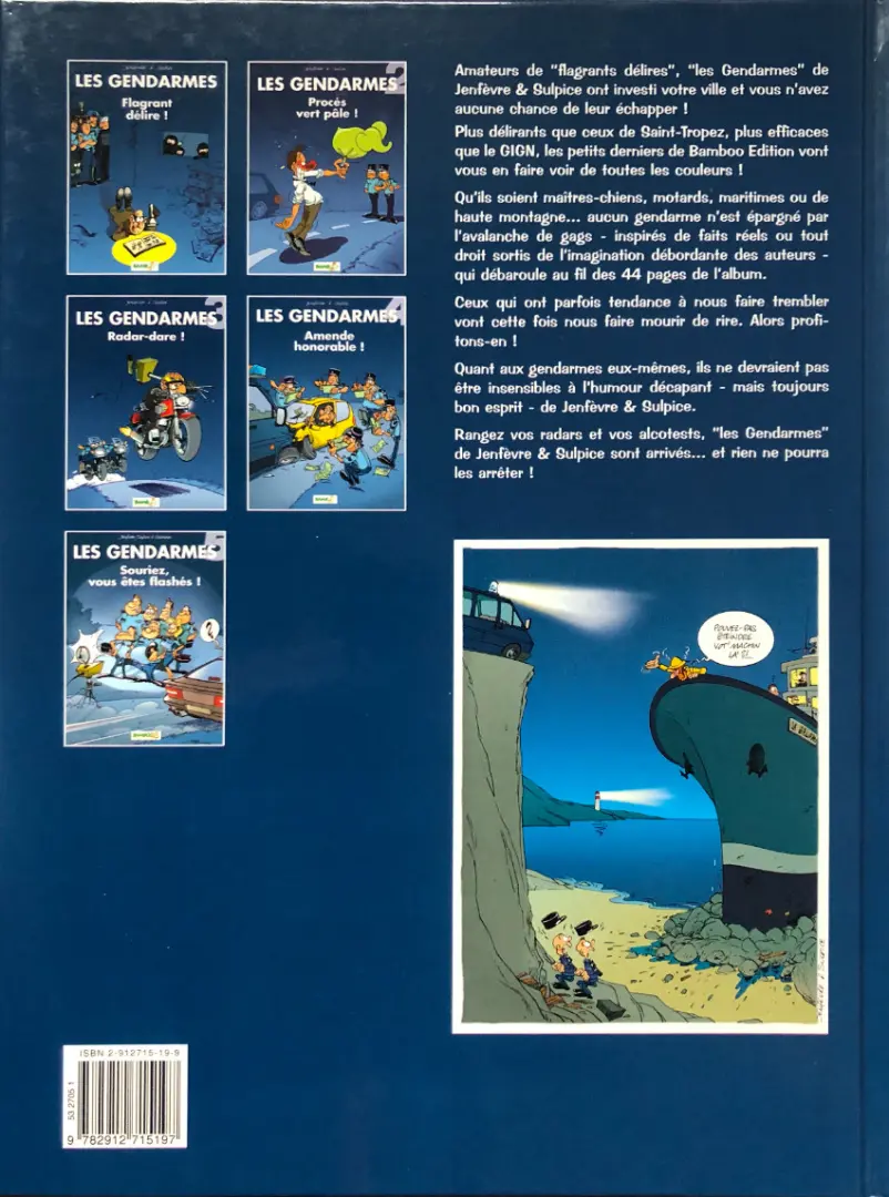 Verso de l'album Les Gendarmes Tome 3 Radar-dare !