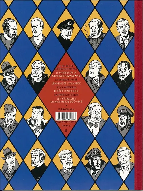 Verso de l'album Blake et Mortimer Tome 11 Les 3 formules du Professeur Satô - Tome I
