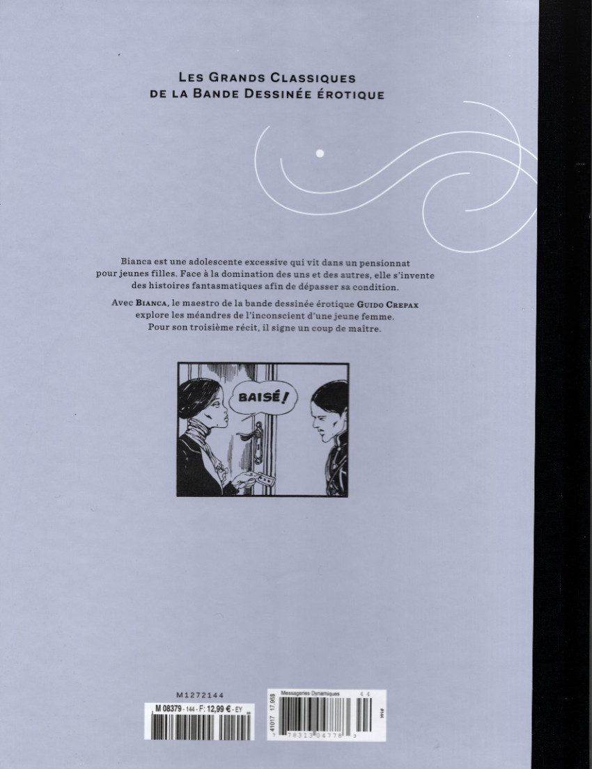 Verso de l'album Les Grands Classiques de la Bande Dessinée Érotique - La Collection Tome 144 Bianca - Tome 3