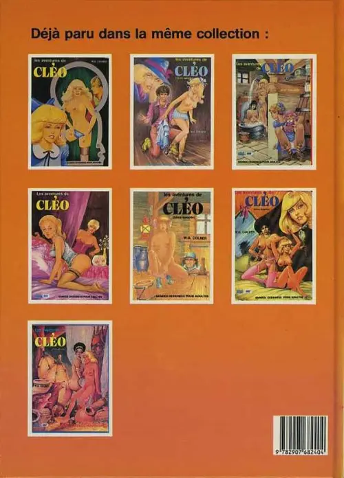 Verso de l'album Les aventures de Cléo (8ème épisode)