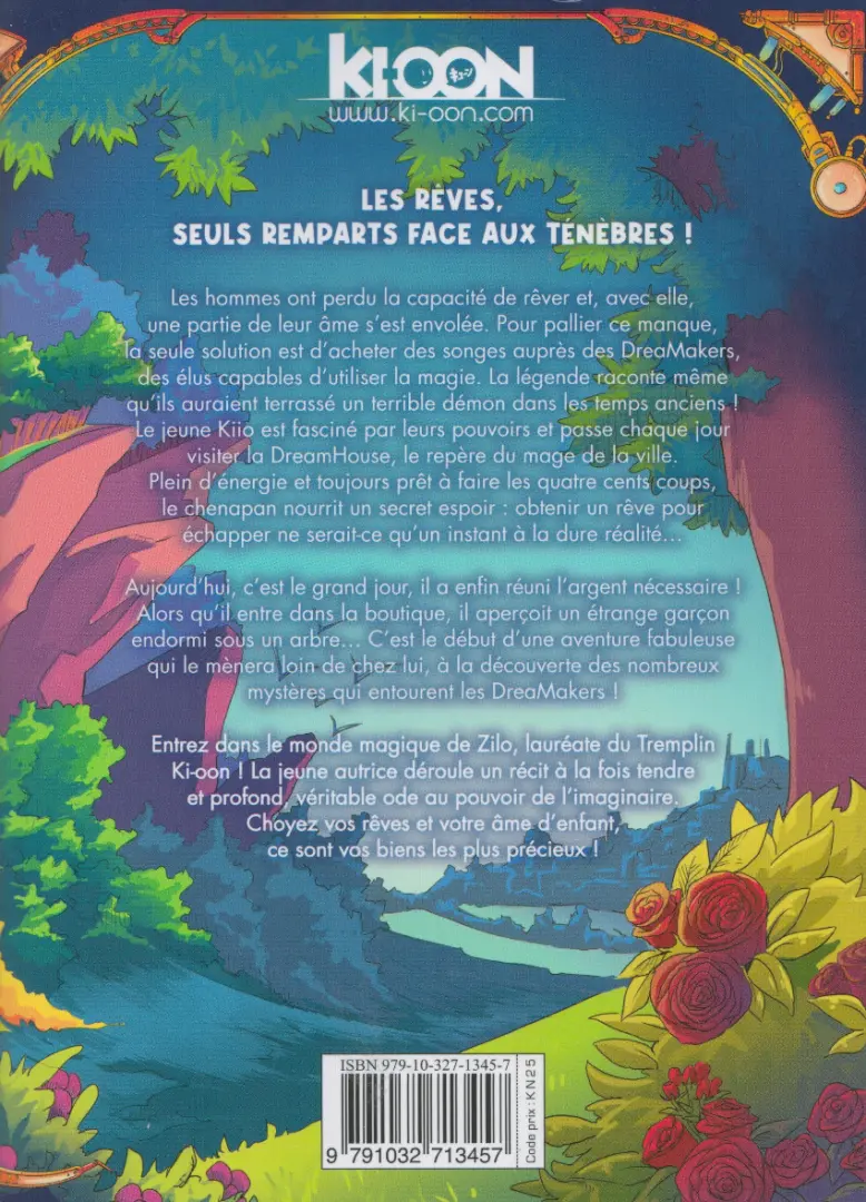 Verso de l'album DreaMaker 1