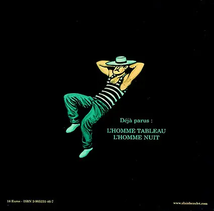 Verso de l'album L'homme nuit
