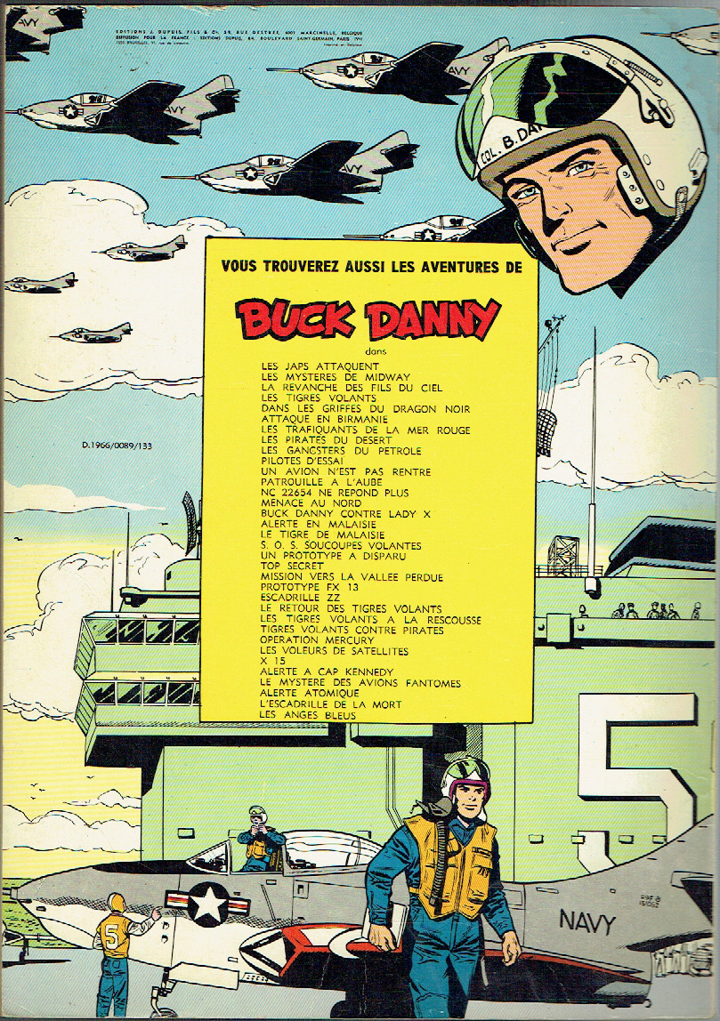 Verso de l'album Buck Danny Tome 28 Tigres volants contre pirates