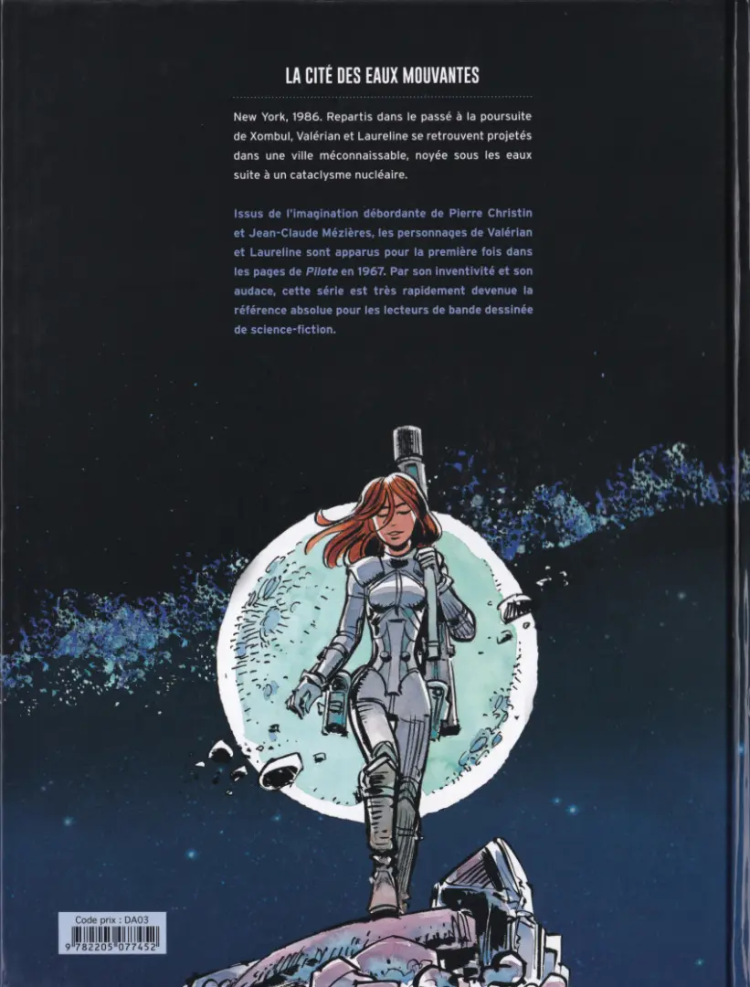 Verso de l'album Valérian Tome 1 La cité des eaux mouvantes