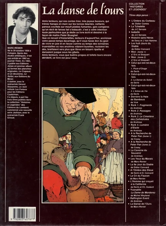 Verso de l'album Contes et sortilèges du Moyen Âge La danse de l'ours