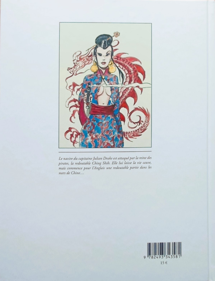 Verso de l'album La Reine et le dragon