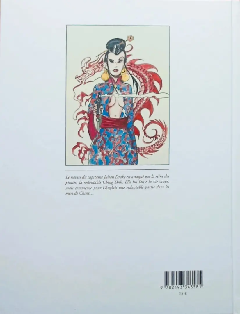 Verso de l'album La Reine et le dragon