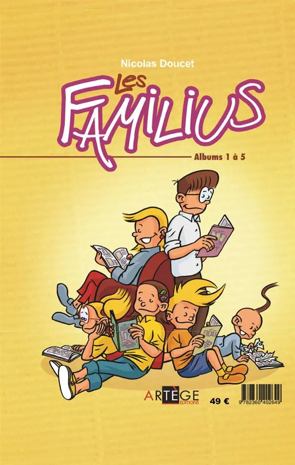 Verso de l'album Les familius