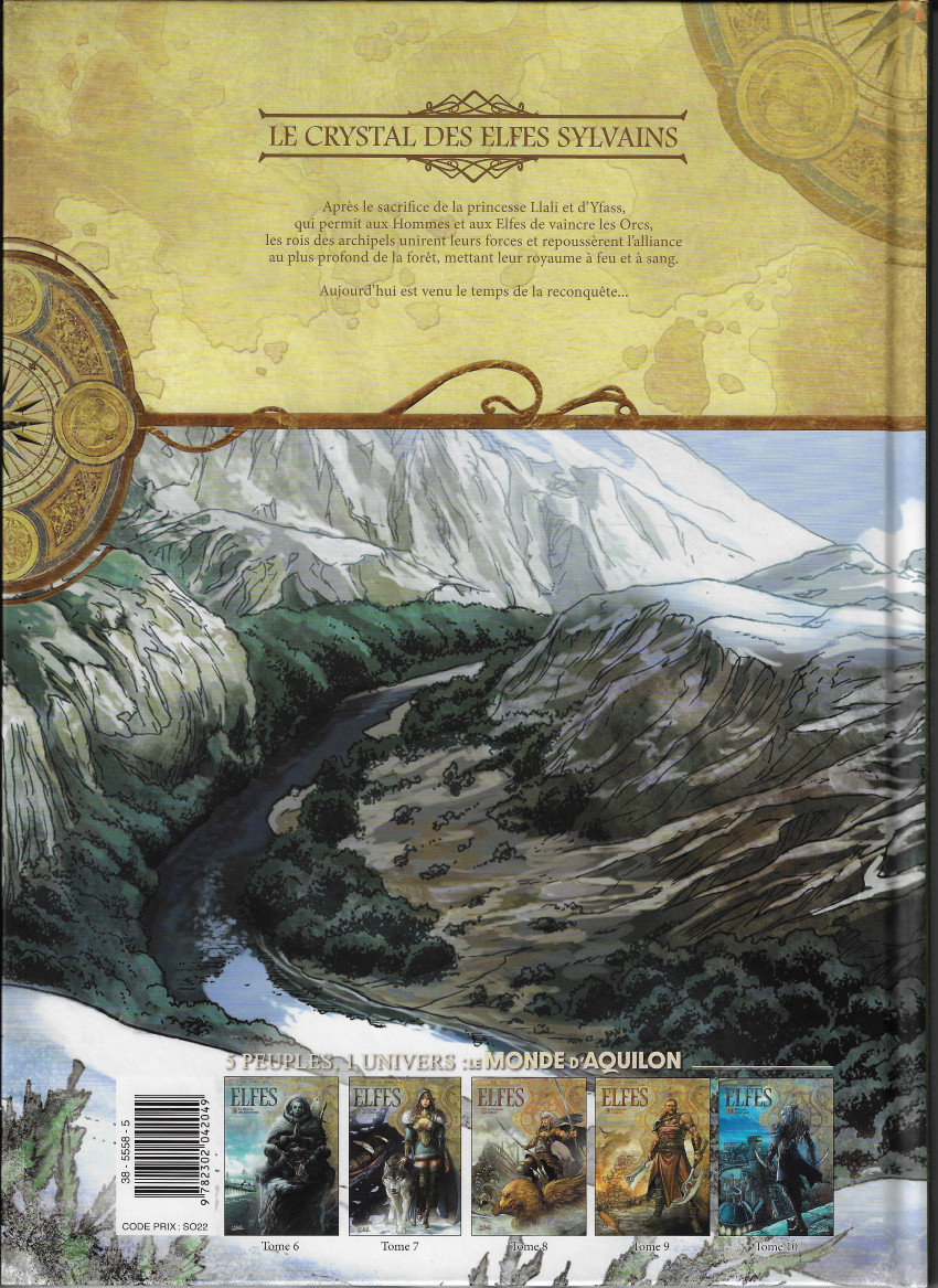 Verso de l'album Elfes Tome 7 Le Crystal des Elfes sylvains