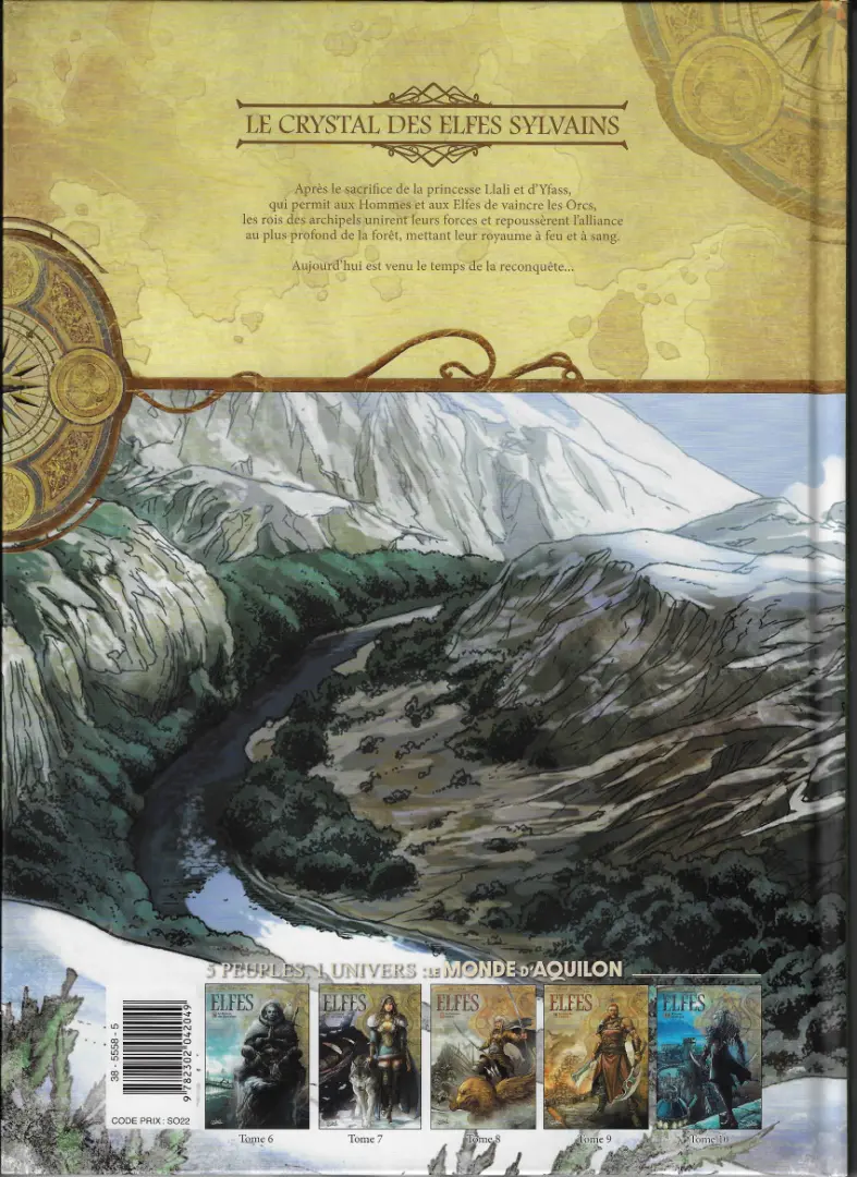 Verso de l'album Elfes Tome 7 Le Crystal des Elfes sylvains
