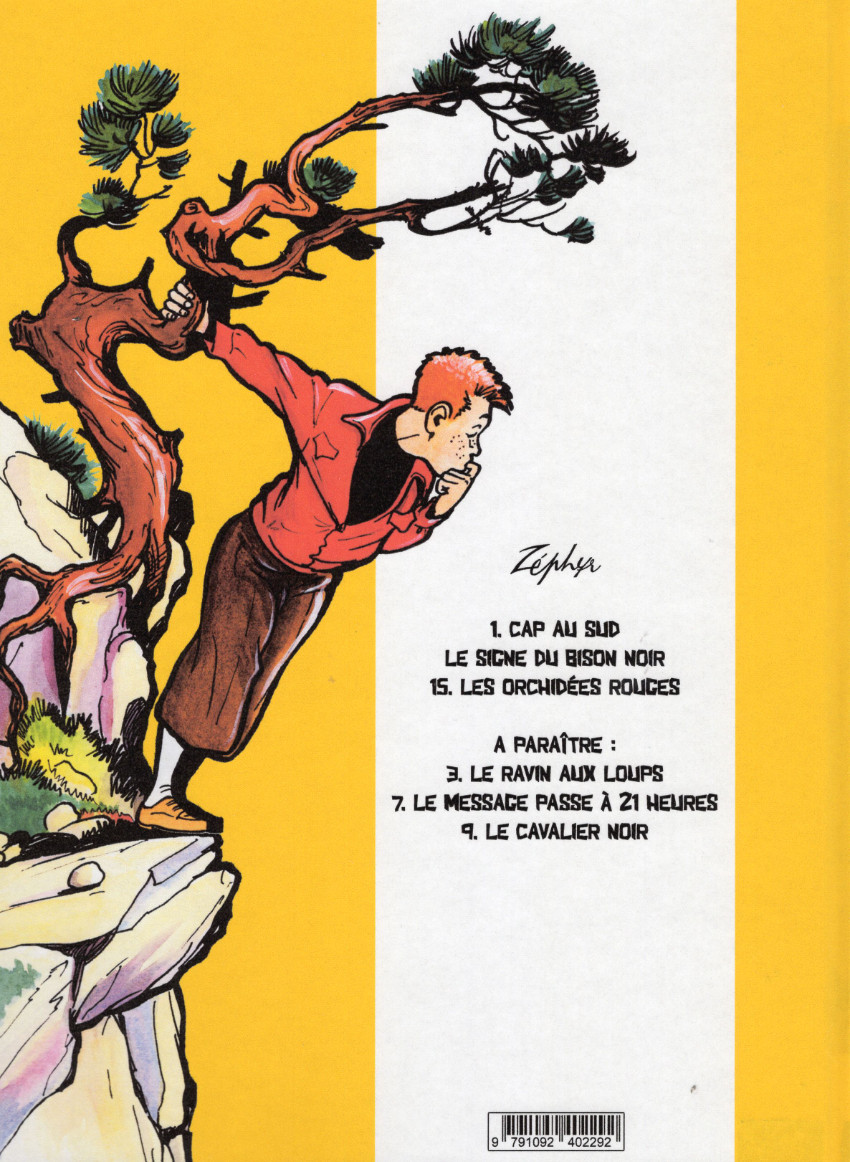 Verso de l'album Zéphyr Tome 15 les orchidées rouges
