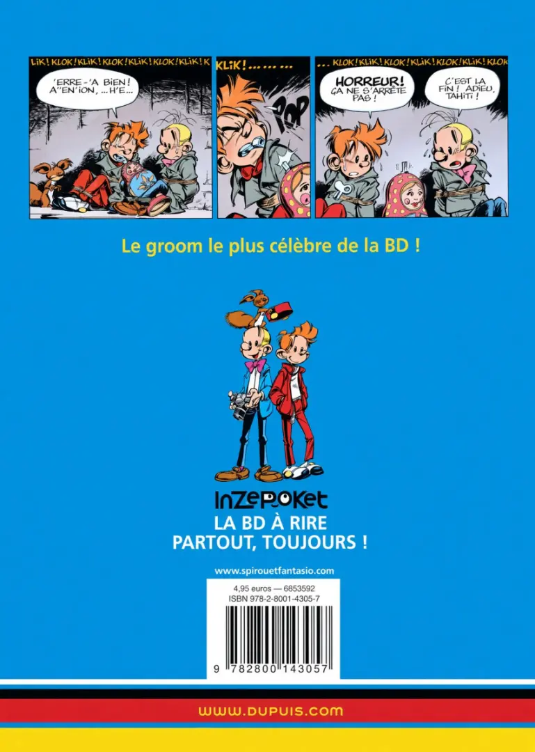 Verso de l'album Spirou et Fantasio Tome 42 Spirou à Moscou