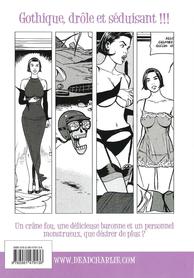 Verso de l'album Dead Charlie Tome 3 Les Amazones de Vénus