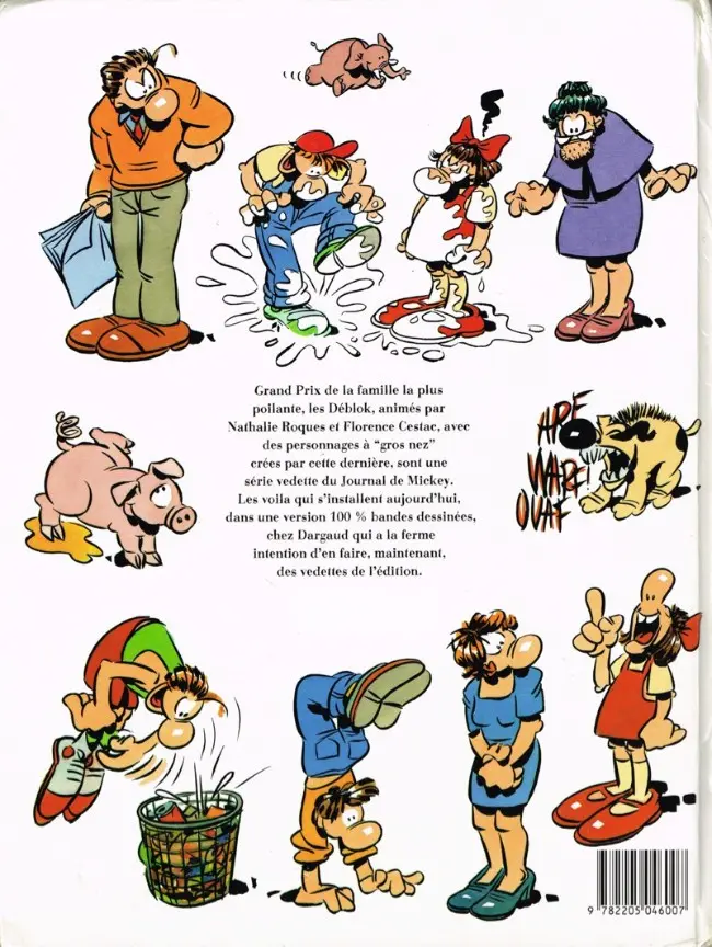 Verso de l'album Les Déblok éditions Dargaud Tome 1 Les Déblok font le printemps