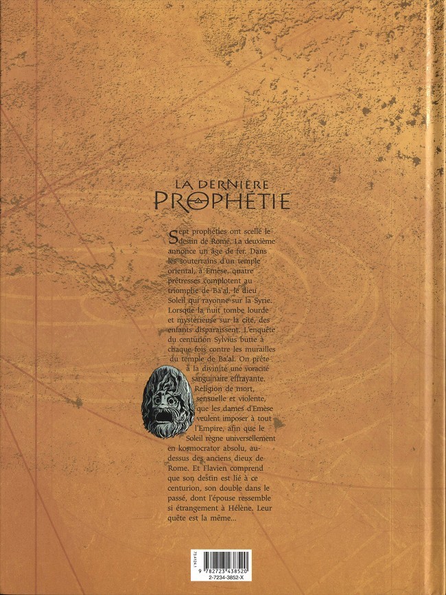 Verso de l'album La Dernière prophétie Tome 2 Les dames d'Emèse