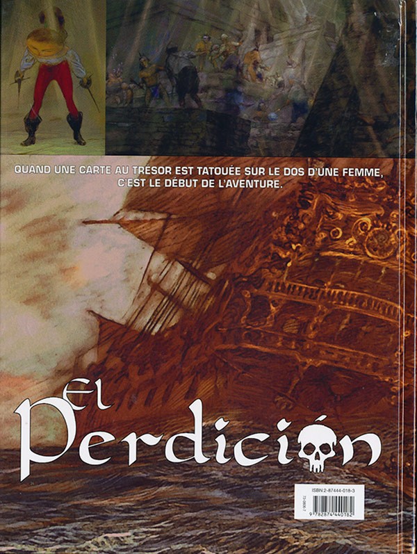 Verso de l'album El Perdicion Tome 1 Les canons d'or