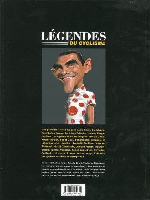 Verso de l'album L'Équipe de rêve - Légendes Tome 3 Légendes du cyclisme