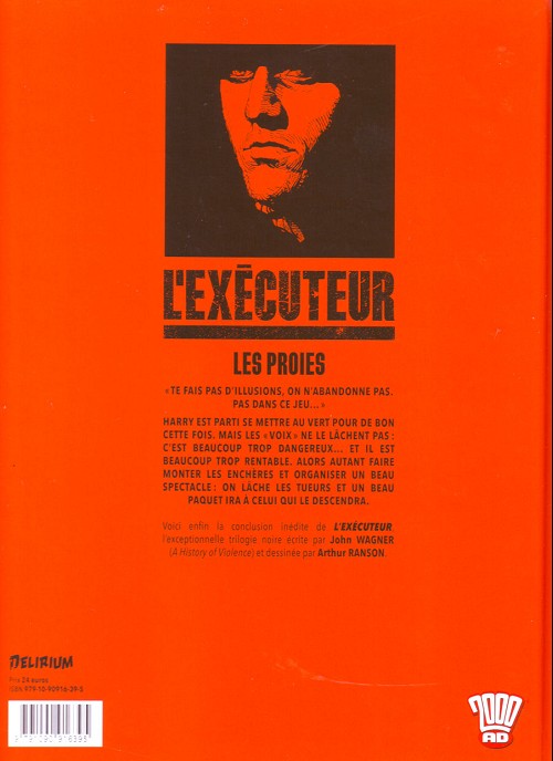 Verso de l'album L'Exécuteur Tome 3 Les proies