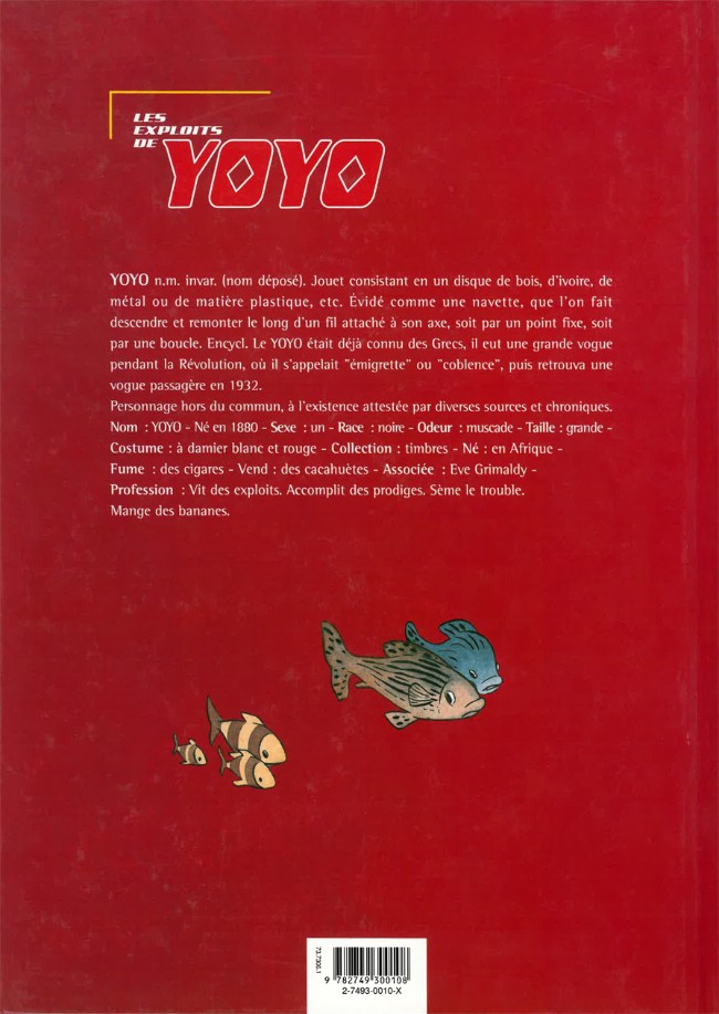 Verso de l'album Les Exploits de Yoyo L'intégrale