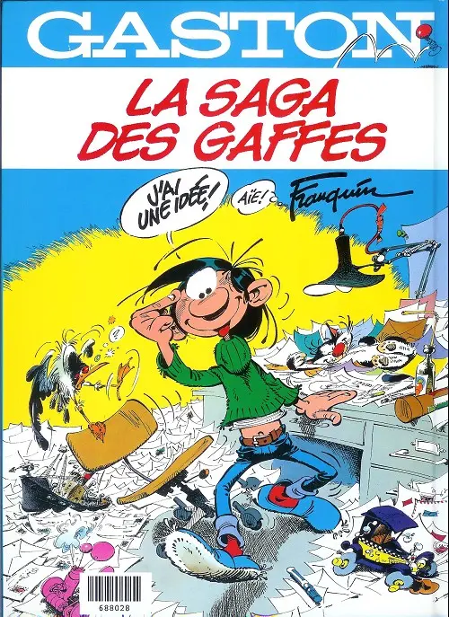 Verso de l'album Gaston Lagaffe mérite des baffes / La saga des gaffes
