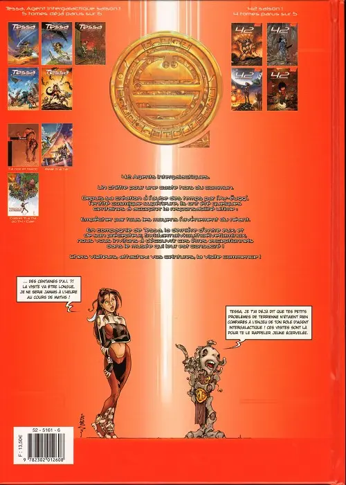 Verso de l'album 42 Agents Intergalactiques Tome 4 Cal'Han (1/2) - Frères d'âmes