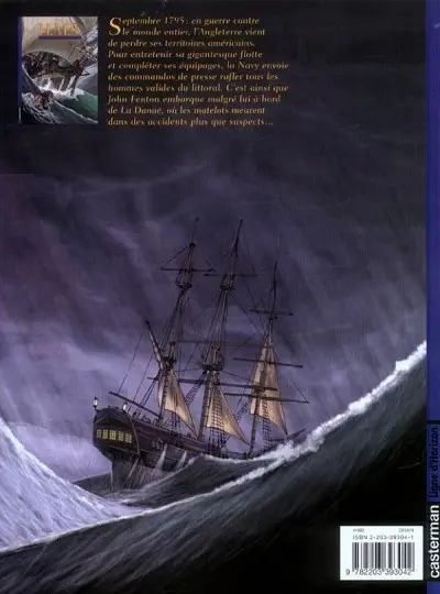 Verso de l'album H.M.S. - His Majesty's Ship Tome 1 Les Naufragés de la Miranda
