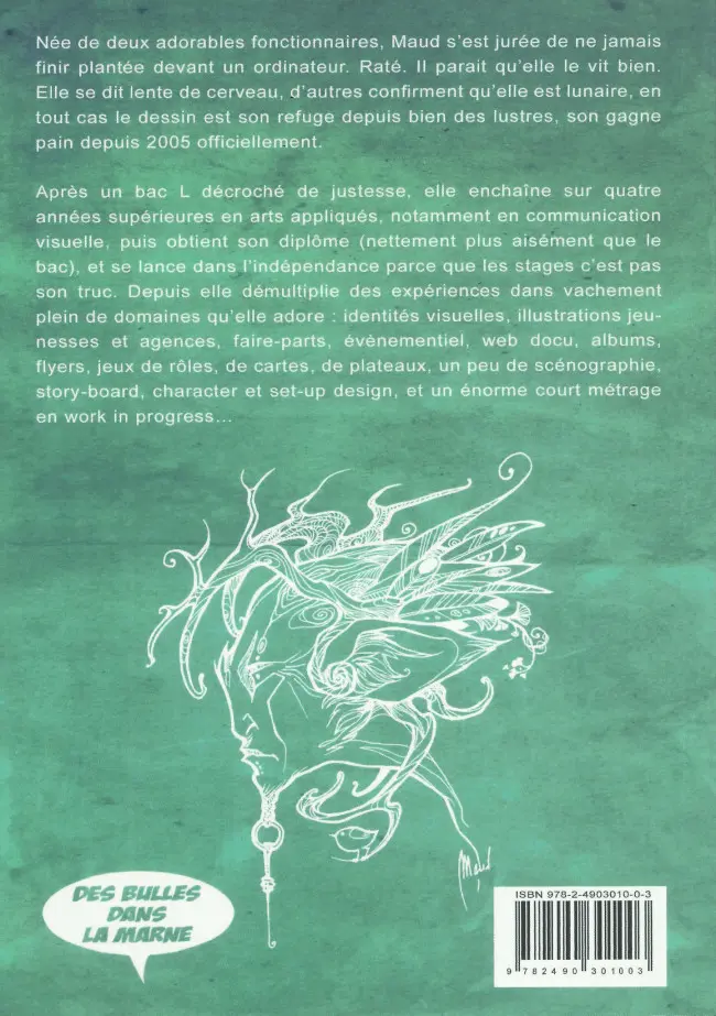 Verso de l'album Artbook Artbook by Maud Chalmel