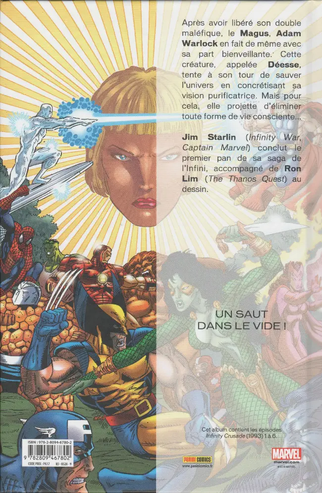 Verso de l'album Infinity Crusade
