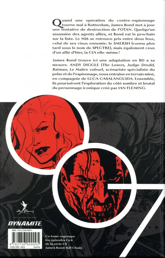 Verso de l'album James Bond Tome 4 Kill Chain