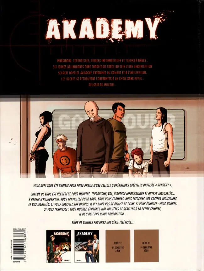 Verso de l'album Akademy Tome 1 La cour des grands