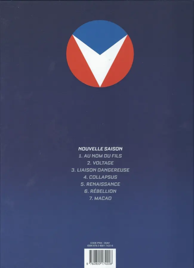 Verso de l'album Michel Vaillant Tome 7 Macao