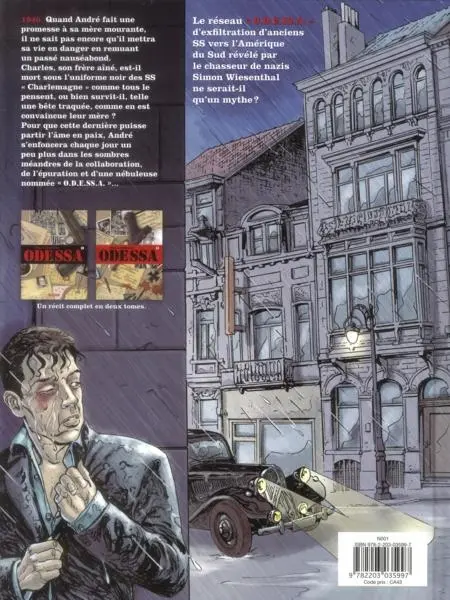 Verso de l'album O.D.E.SS.A 1