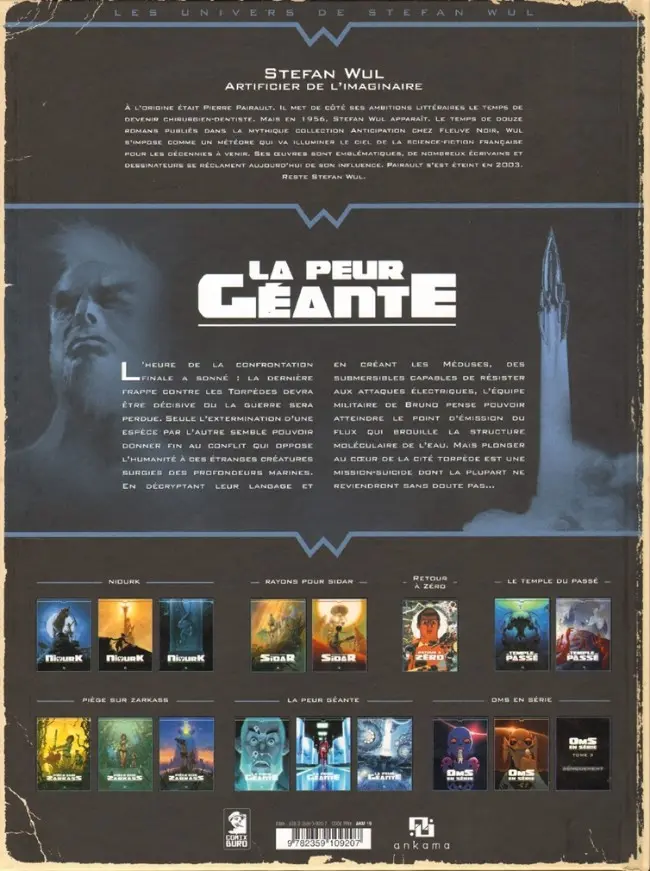 Verso de l'album La Peur géante Tome 3 La guerre des abysses