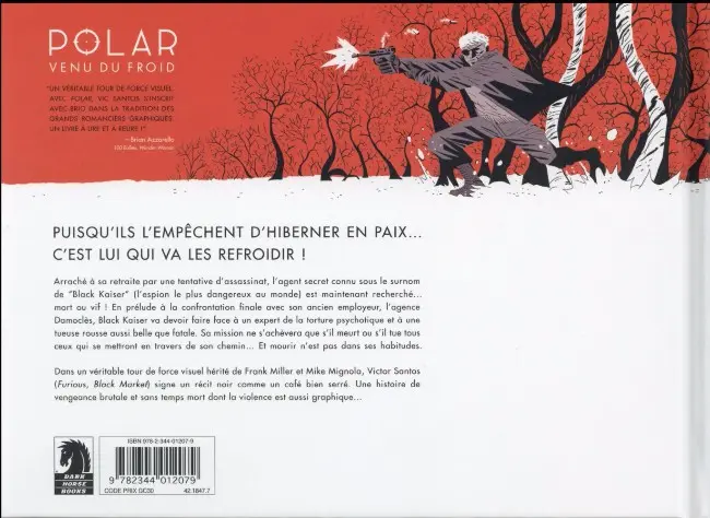 Verso de l'album Polar Tome 1 Venu du froid