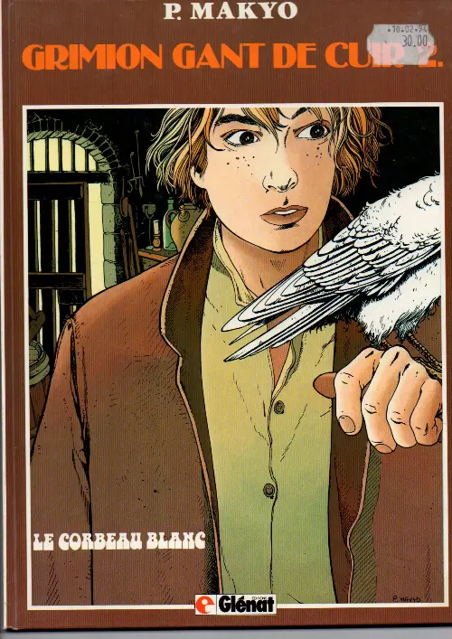 Couverture de l'album Grimion gant de cuir Tome 2 Le corbeau blanc