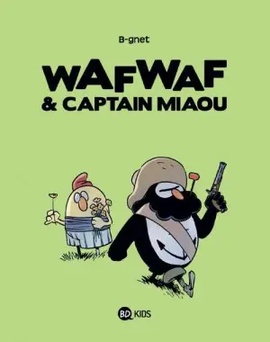 Couverture de l'album Wafwaf & Captain Miaou Tome 2 Héros dans l'herbe