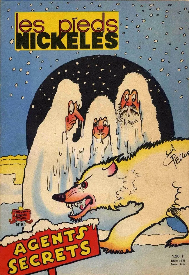 Couverture de l'album Les Pieds Nickelés Tome 54 Les Pieds Nickelés agents secrets