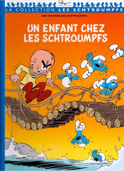 Couverture de l'album Les Schtroumpfs Tome 15 Un enfant chez les Schtroumpfs