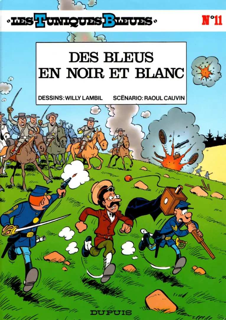 Couverture de l'album Les Tuniques Bleues Tome 11 Des bleus en noir et blanc