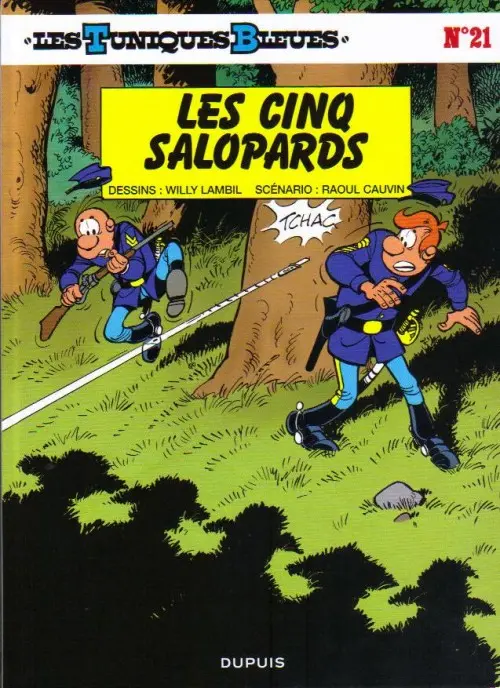 Couverture de l'album Les Tuniques Bleues Tome 21 Les cinq salopards
