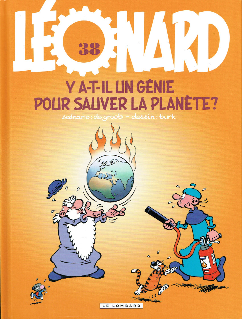 Couverture de l'album Léonard Tome 38 Y a-t-il un génie pour sauver la planète ?