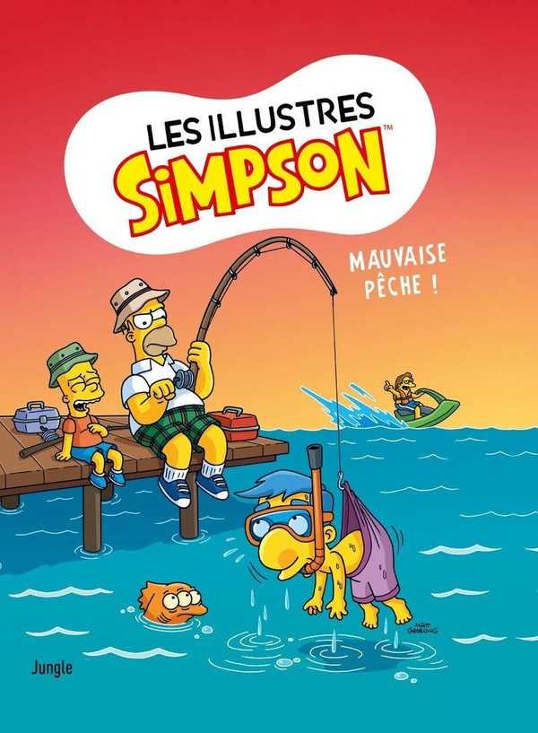 Couverture de l'album Les illustres Simpson 8 Mauvaise pêche !