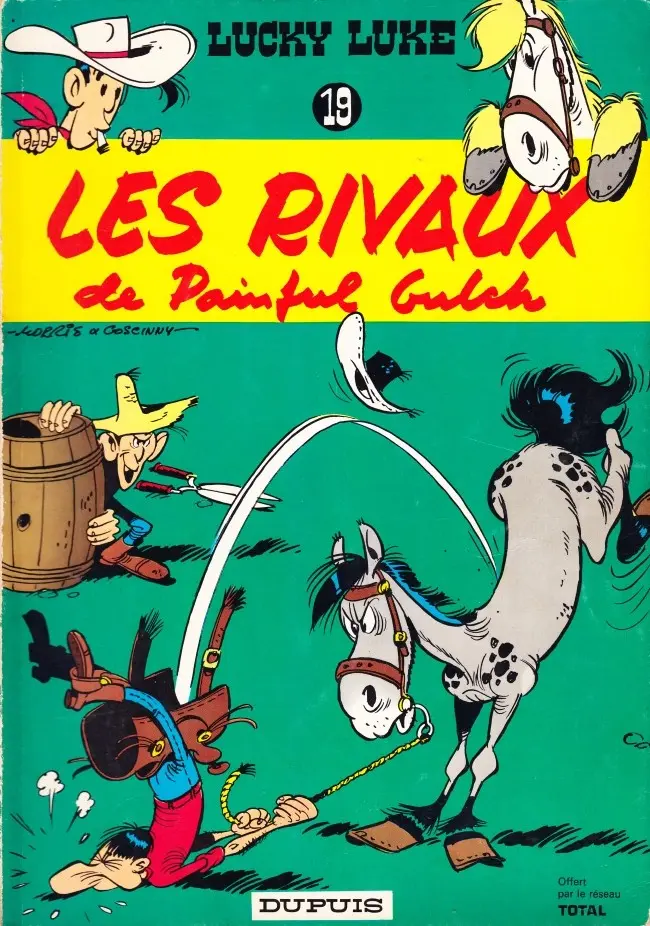 Couverture de l'album Lucky Luke Tome 19 Les Rivaux de Painful Gulch